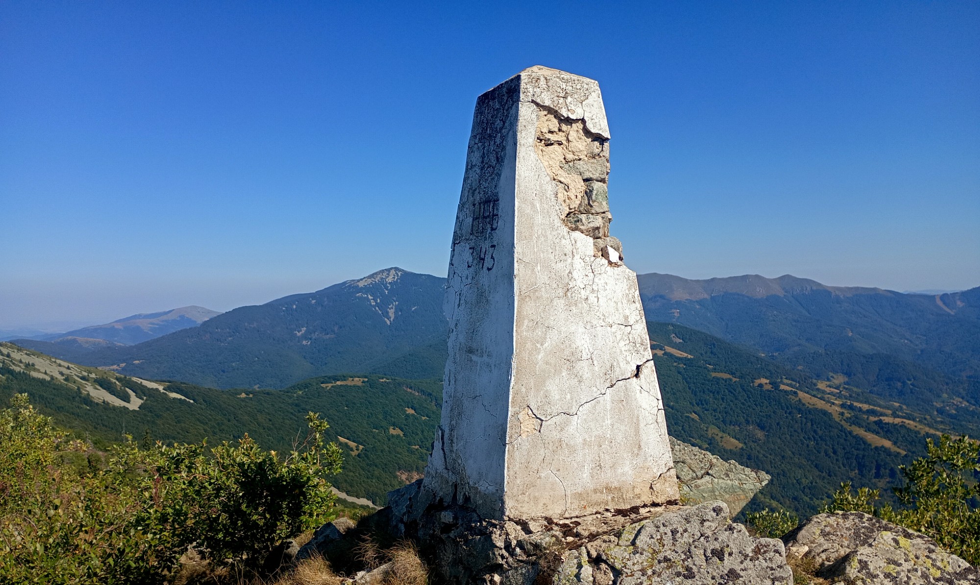 Връх Вуз преди Стаменово било.